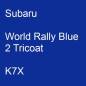 Preview: Subaru, World Rally Blue 2 Tricoat, K7X.